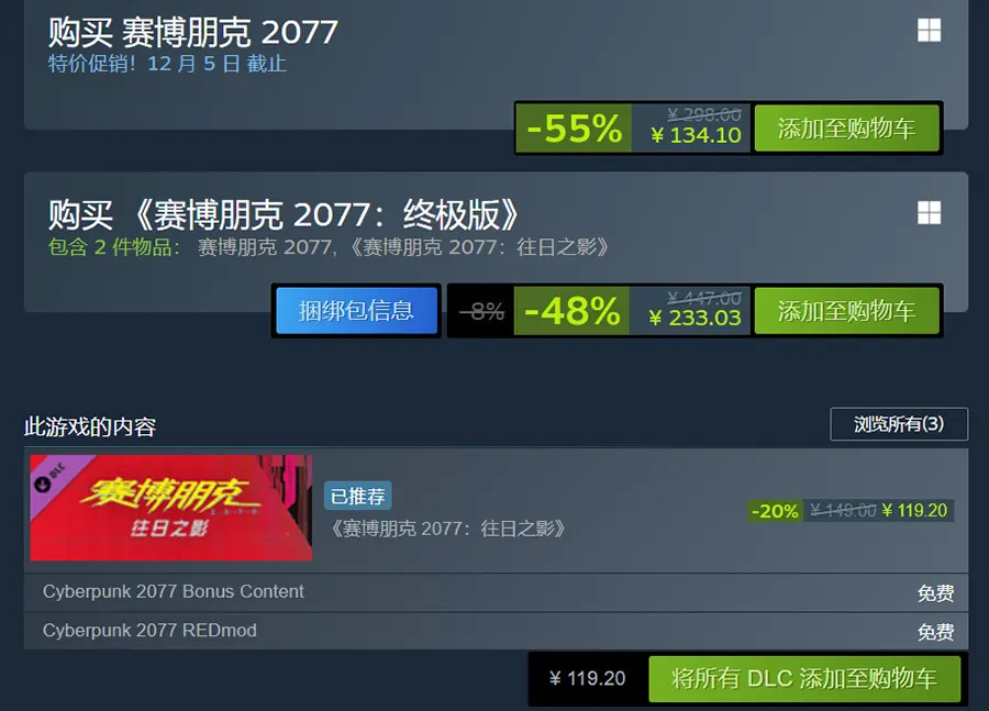 Steam秋季特惠 《赛博朋克2077》登顶全球最畅销游戏20241201021734730.webp天堂游戏乐园