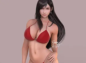 《最终幻想7》蒂法新3D美图 新服装展示性感 宅男福利20241205101057504.webp天堂游戏乐园