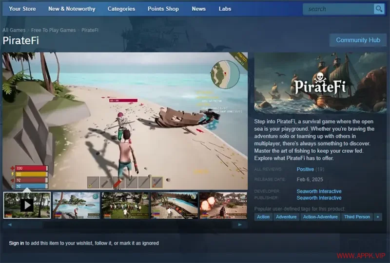 免费游戏《PirateFi》被曝偷偷安装恶意软件
