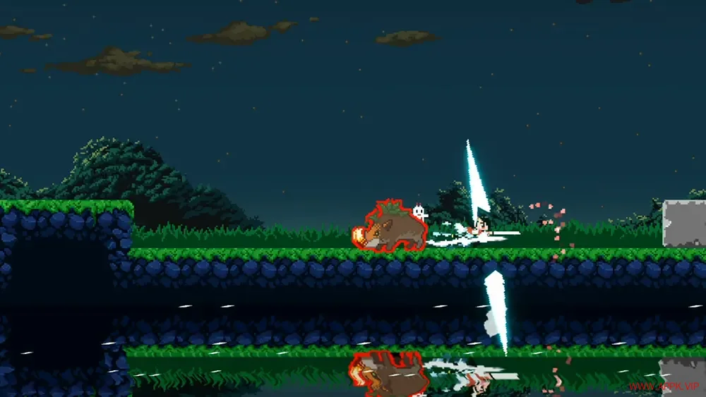 追随月影(Reach to Tsukuyomi)短篇2D平台动作游戏|下载